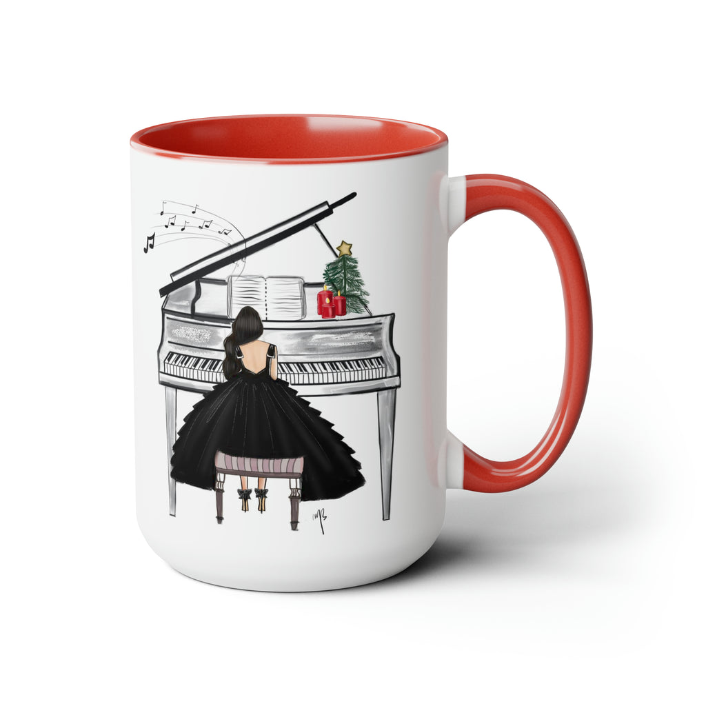 The Christmas Pianist mug