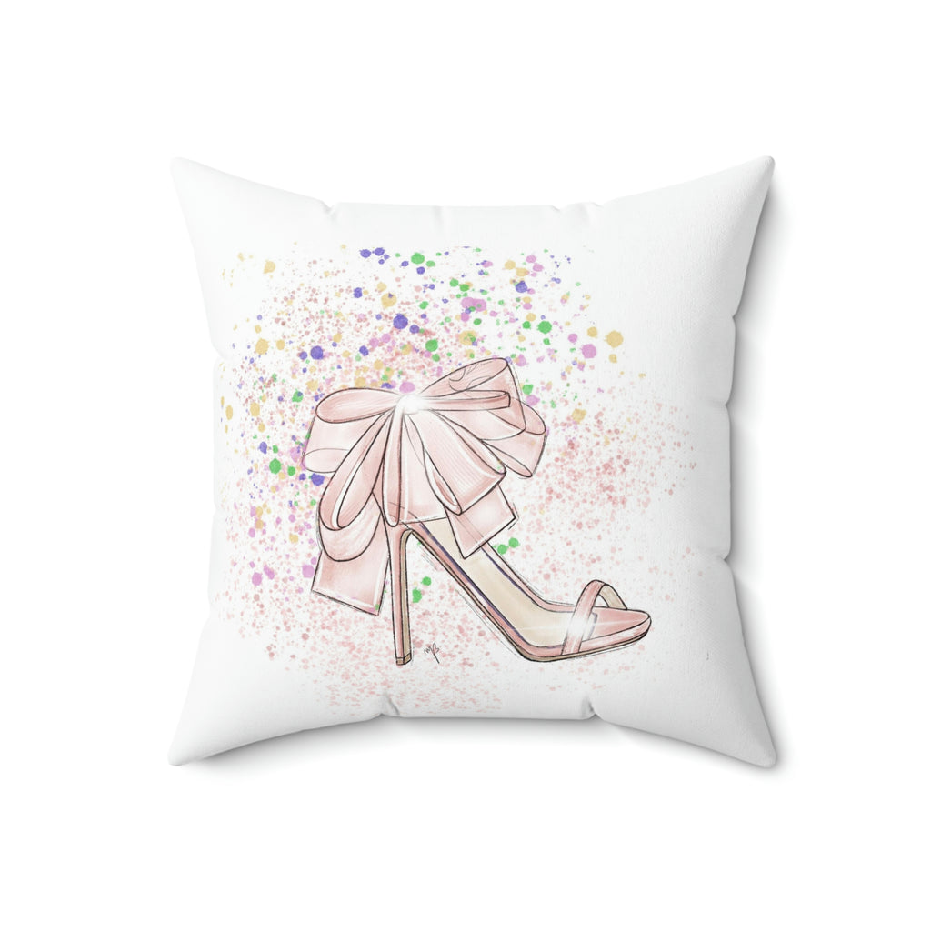 The pink shoe pillow