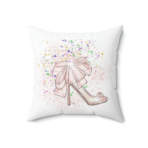 The pink shoe pillow