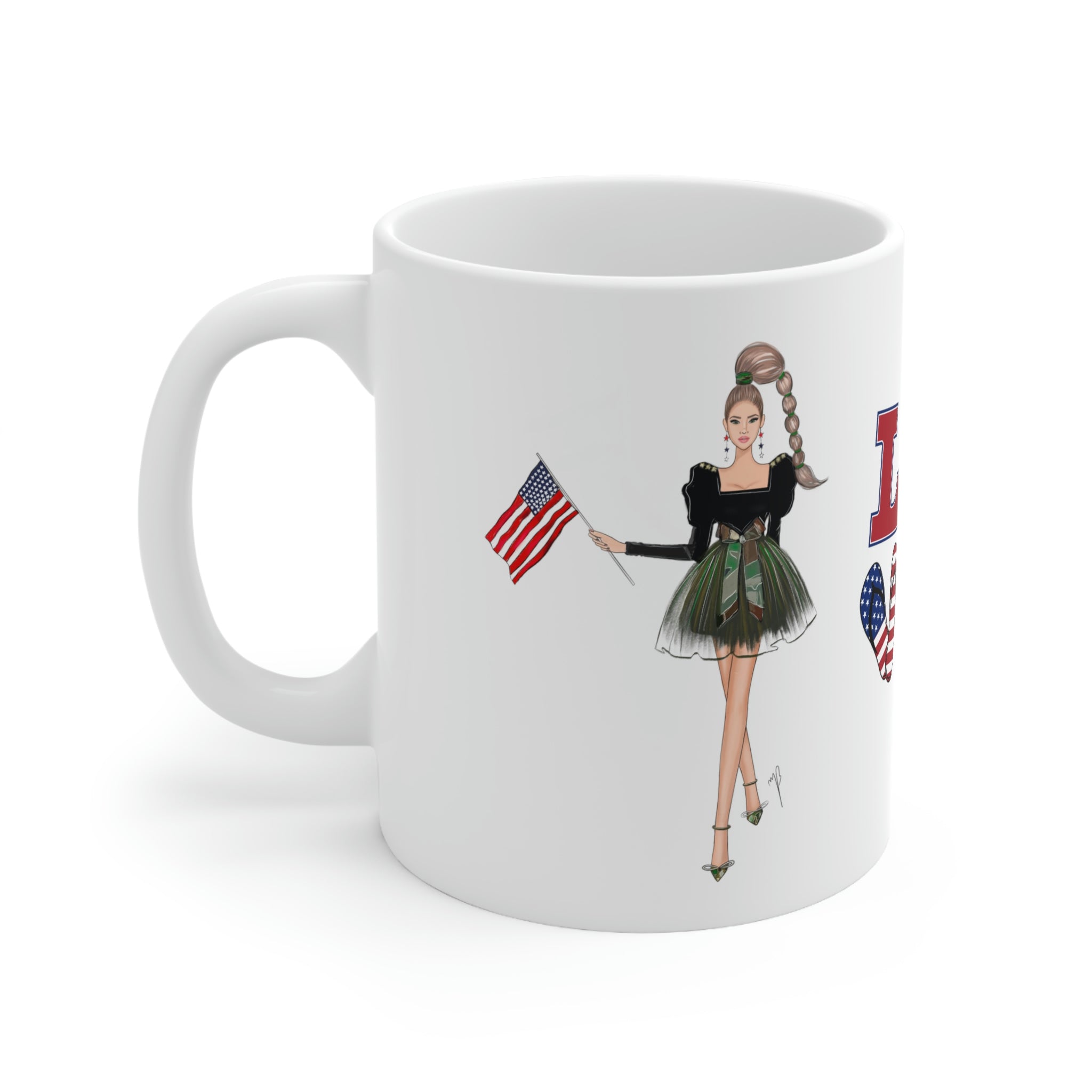 USA lovers mug