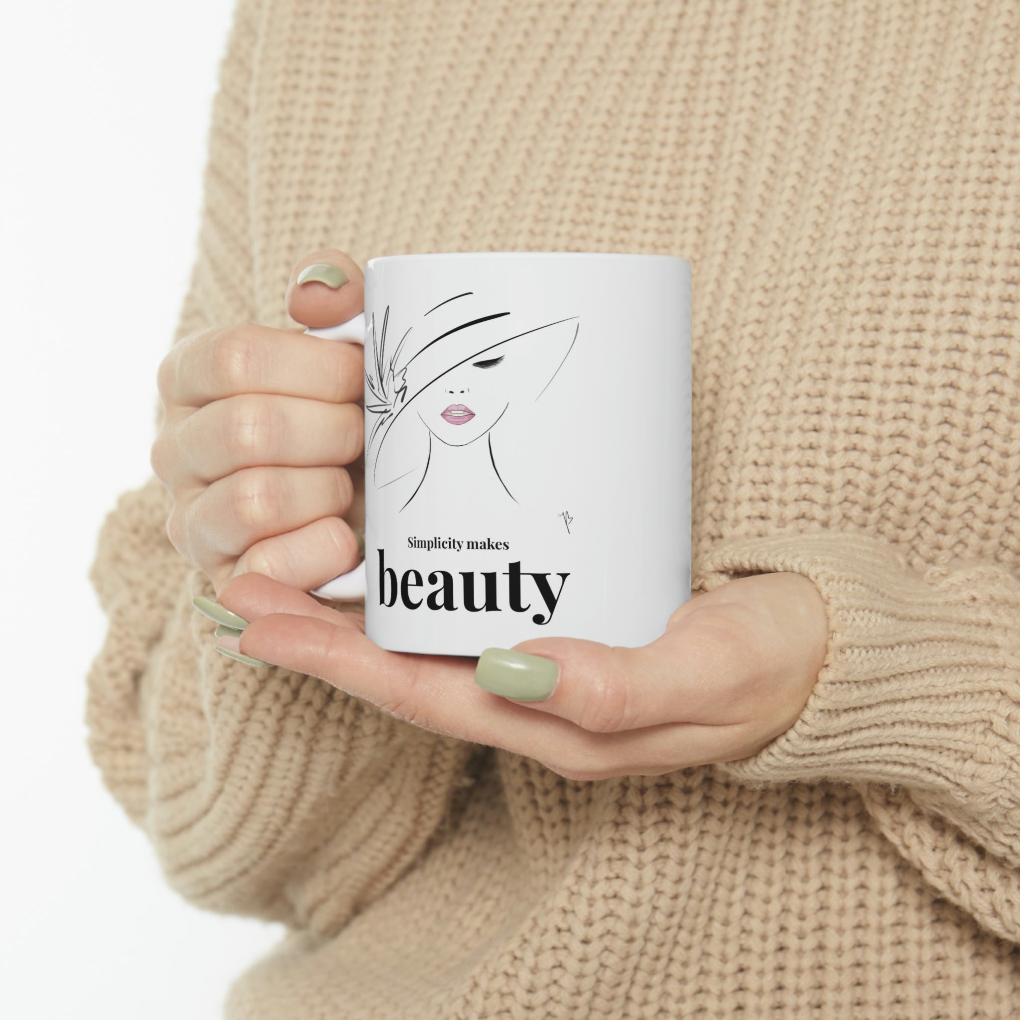 Simplicity makes beauty mug