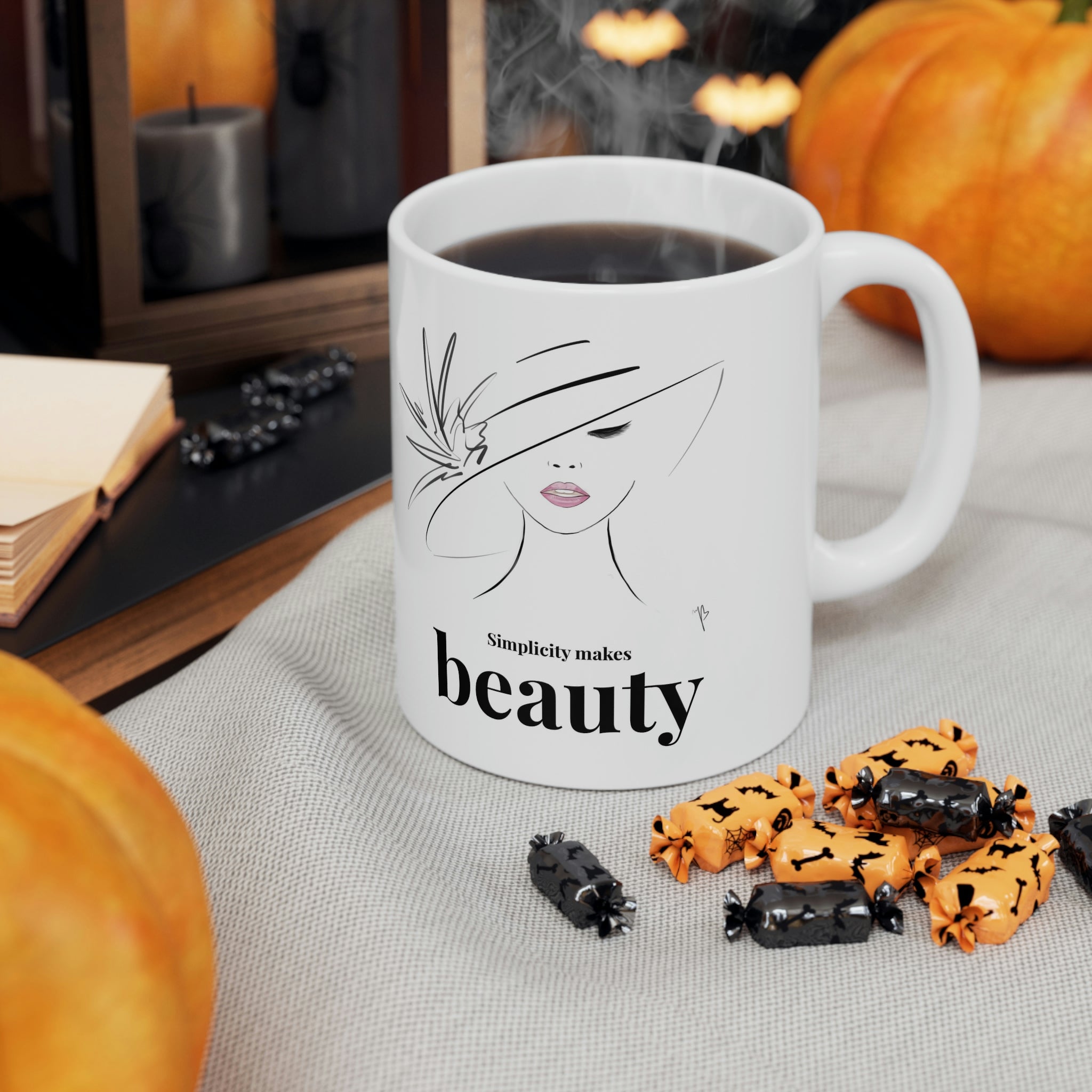 Simplicity makes beauty mug