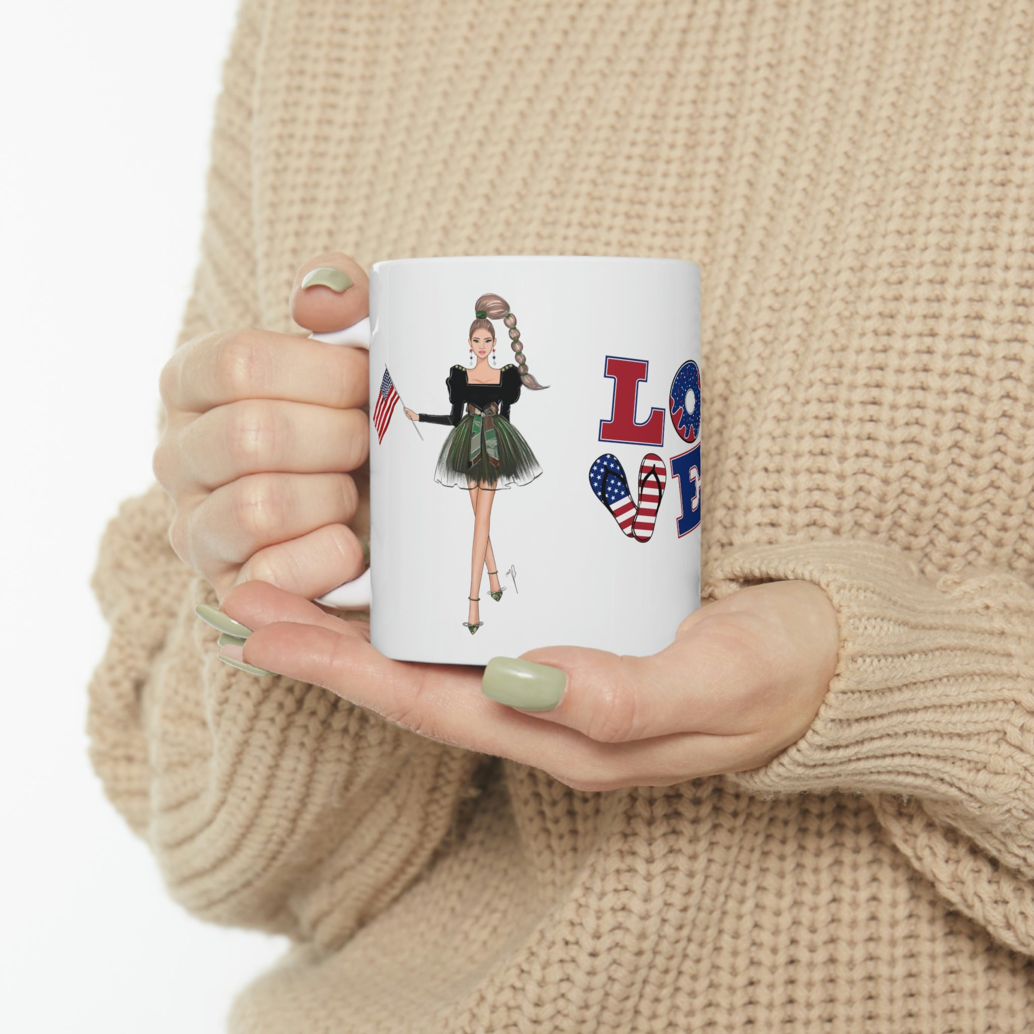 USA lovers mug