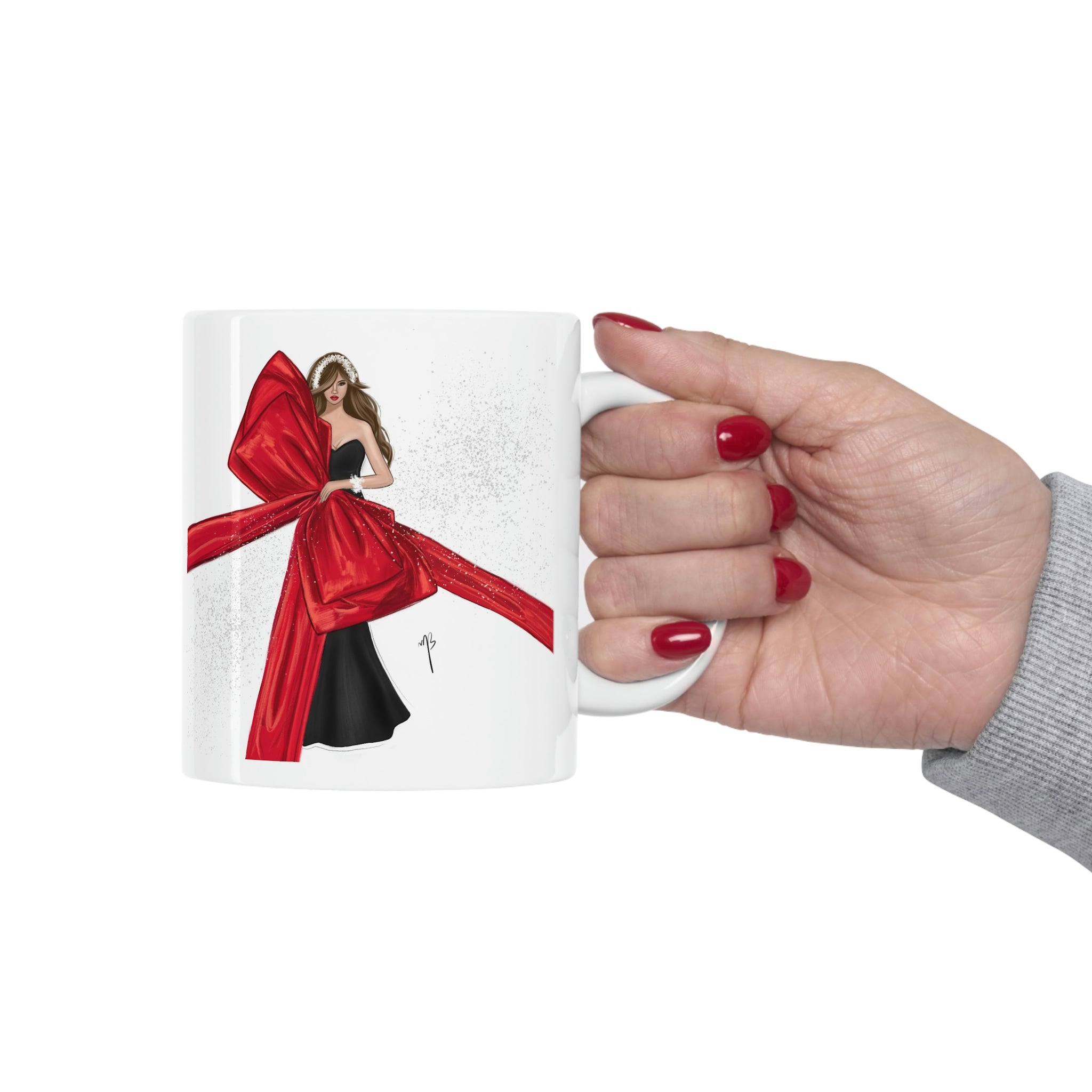 The big red bow mug