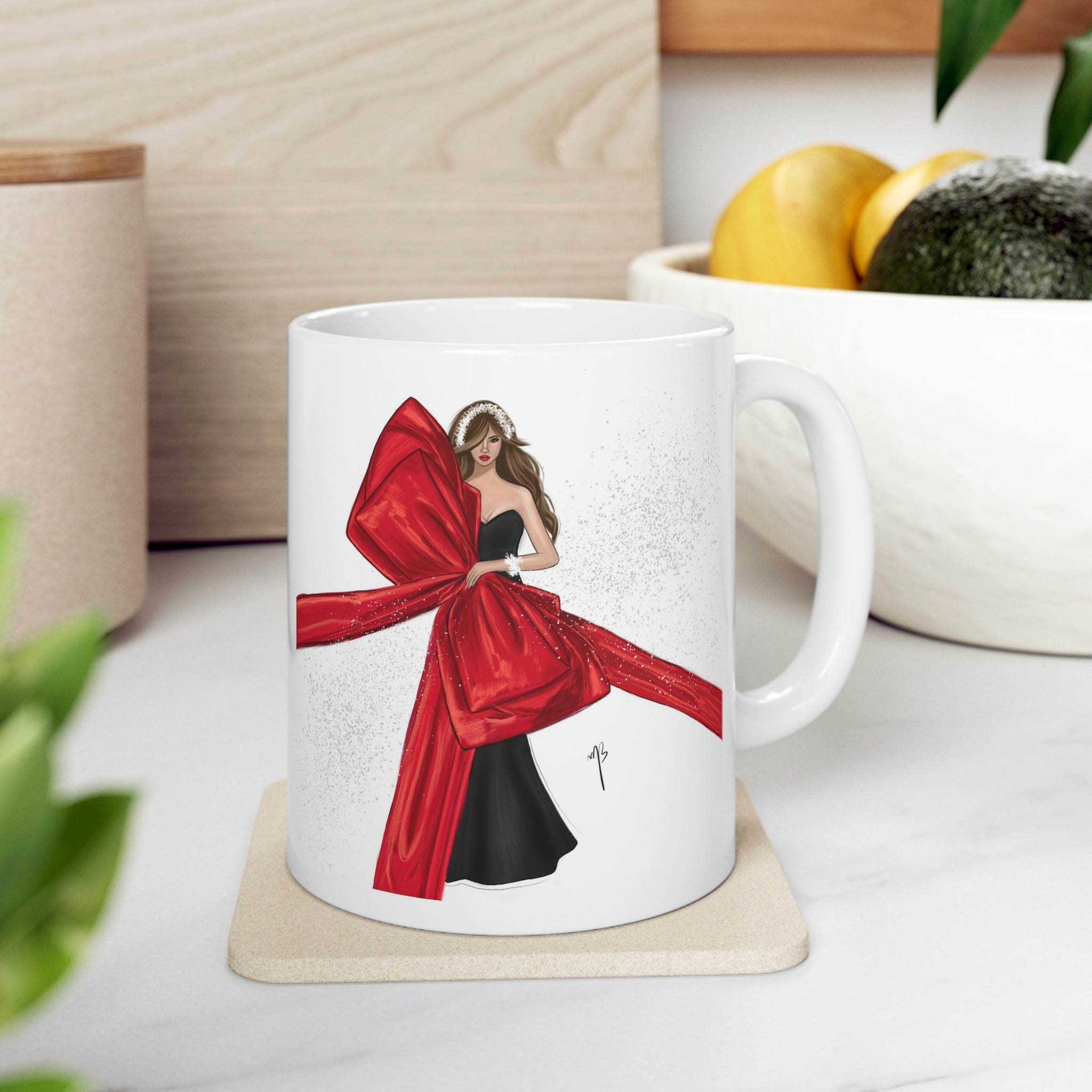 The big red bow mug