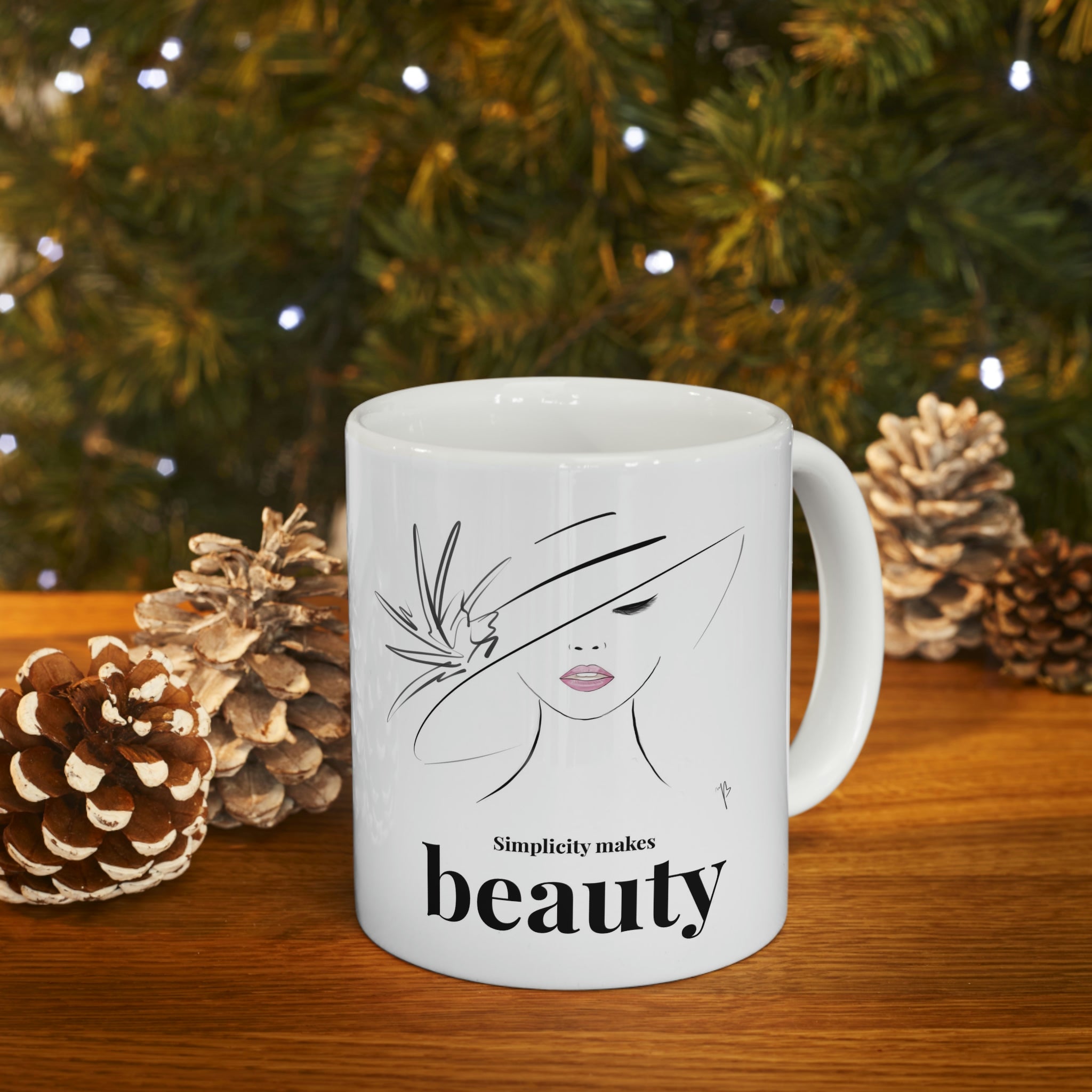 Simplicity makes beauty mug