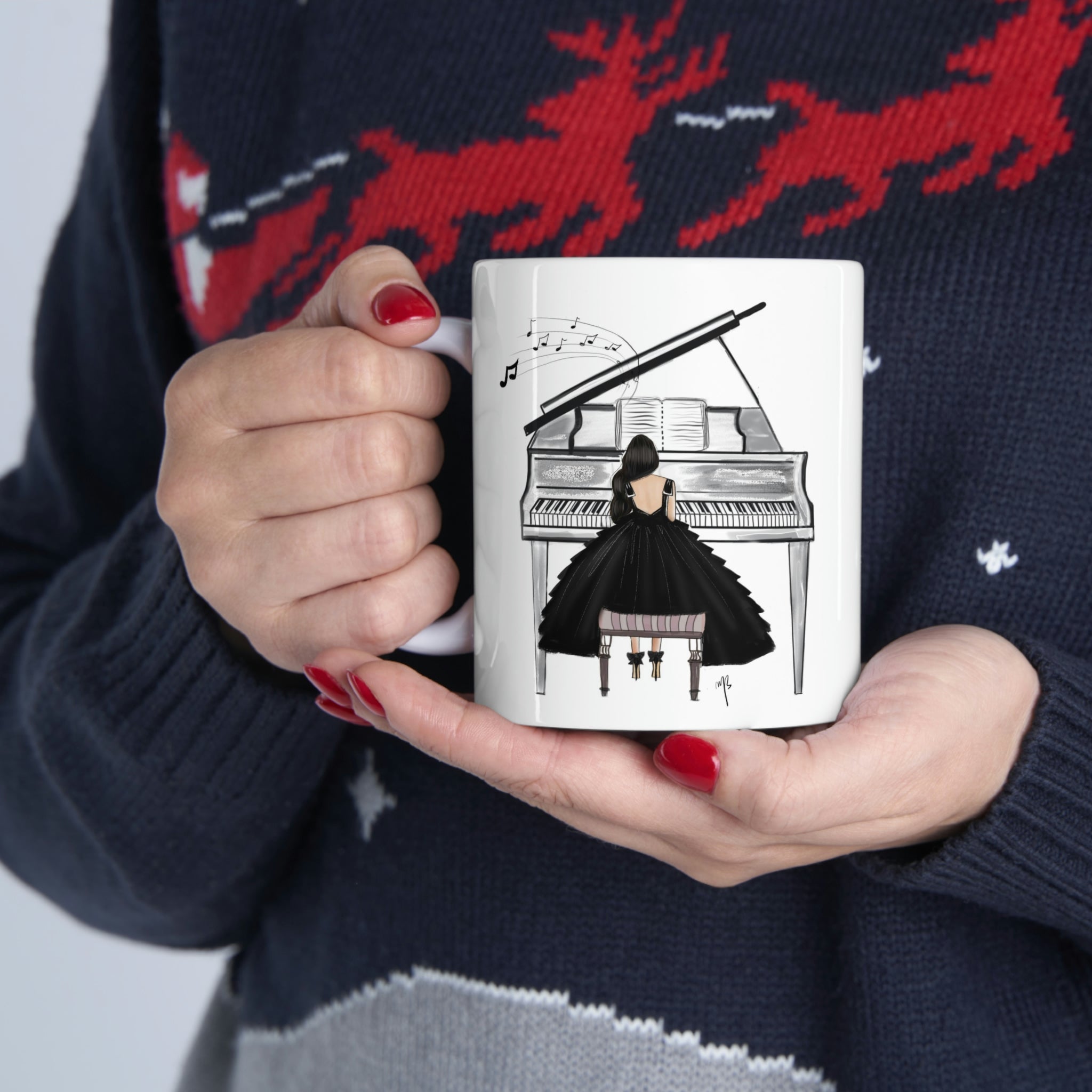 The pianist mug