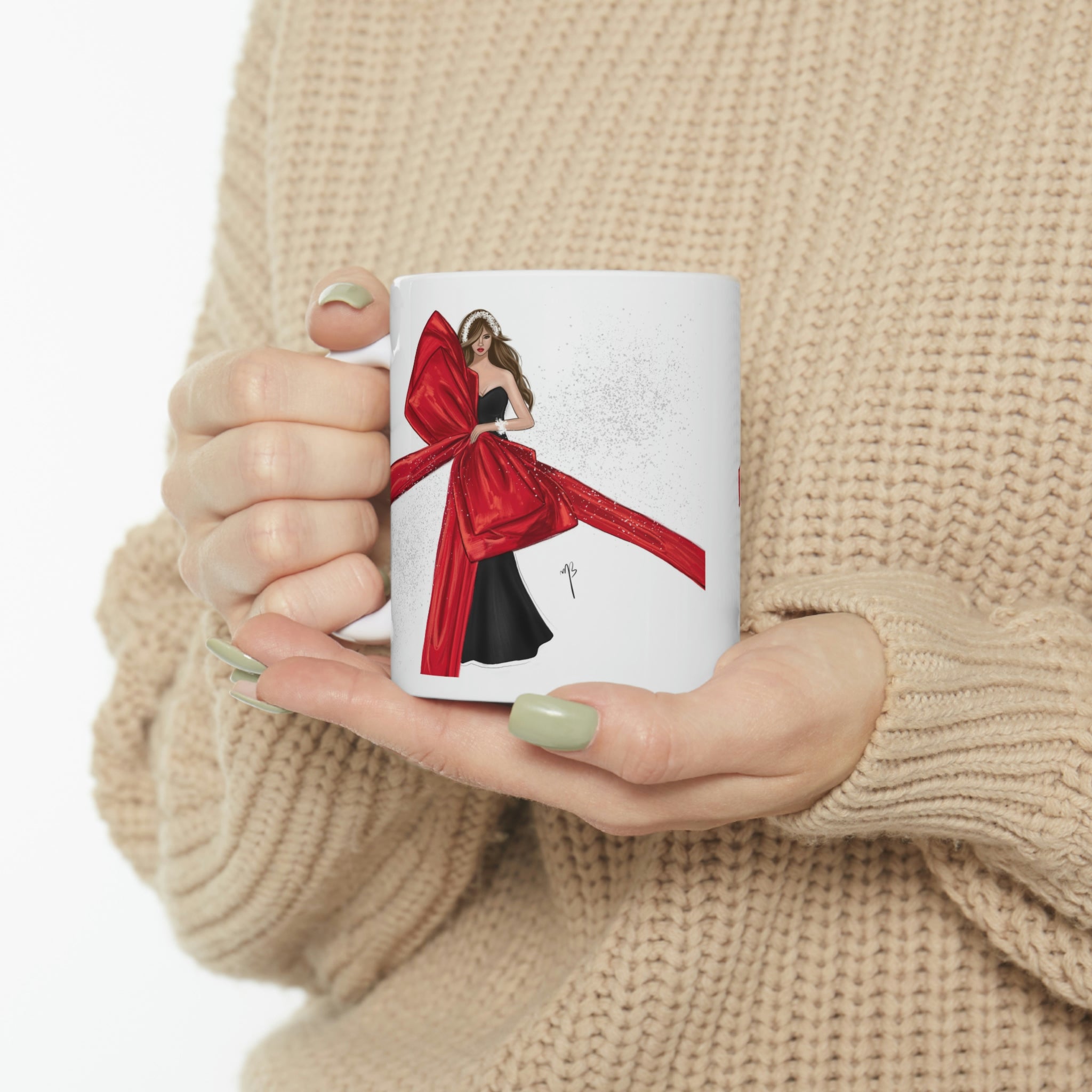 The big red bow mug