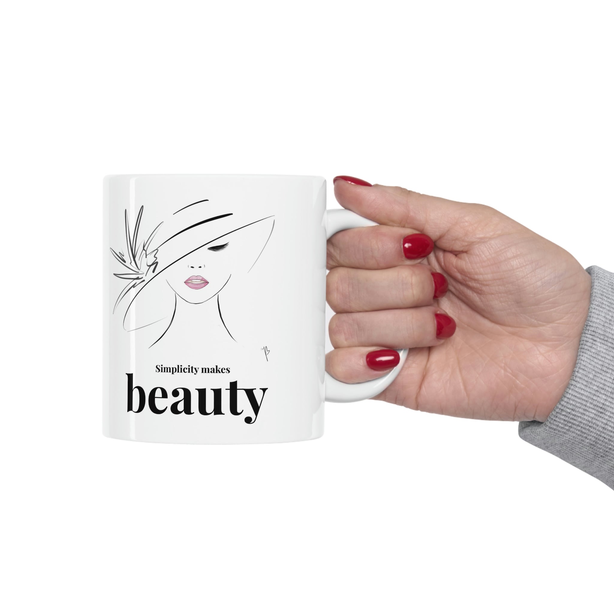 Simplicity makes beauty mug