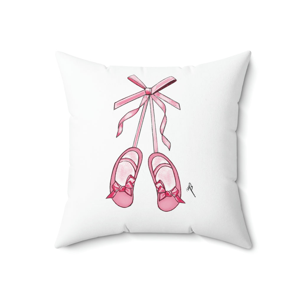 The ballerina shoes pillow