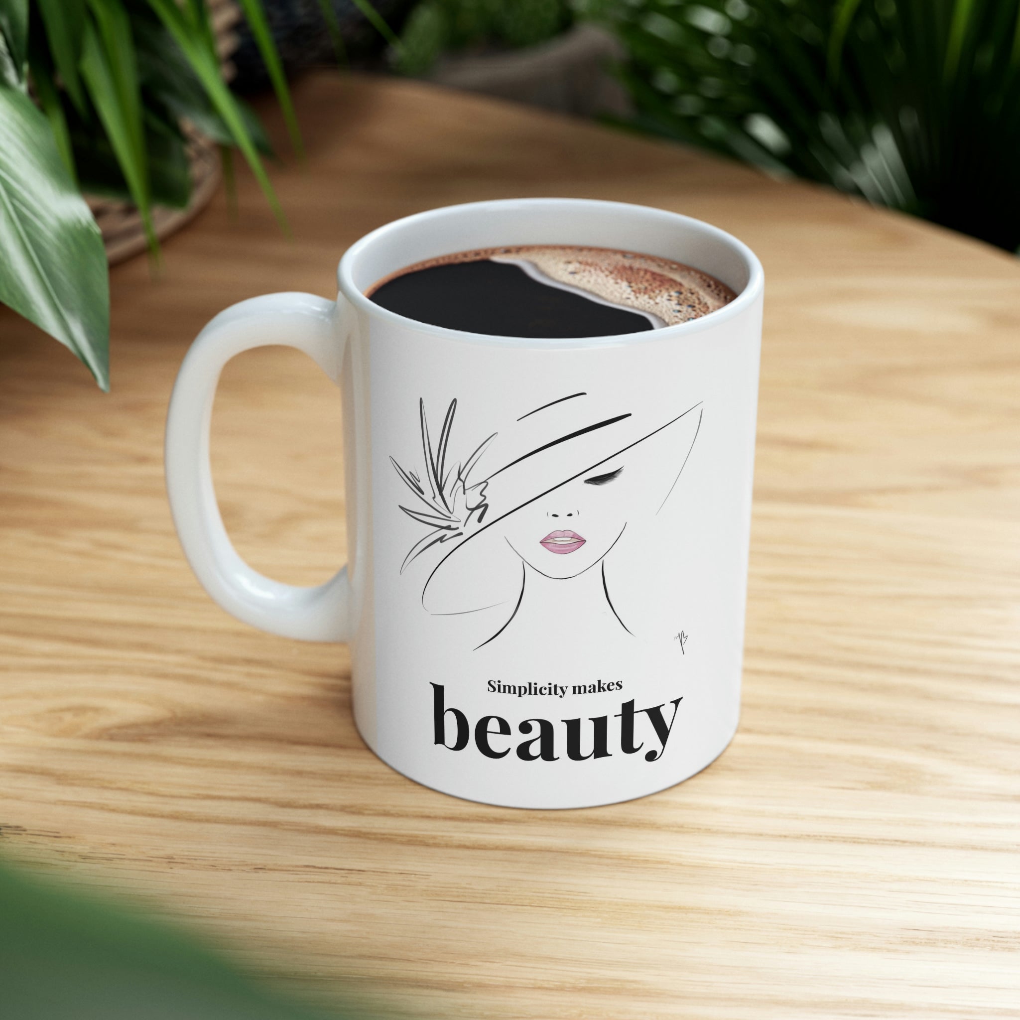 Simplicity makes beauty mug