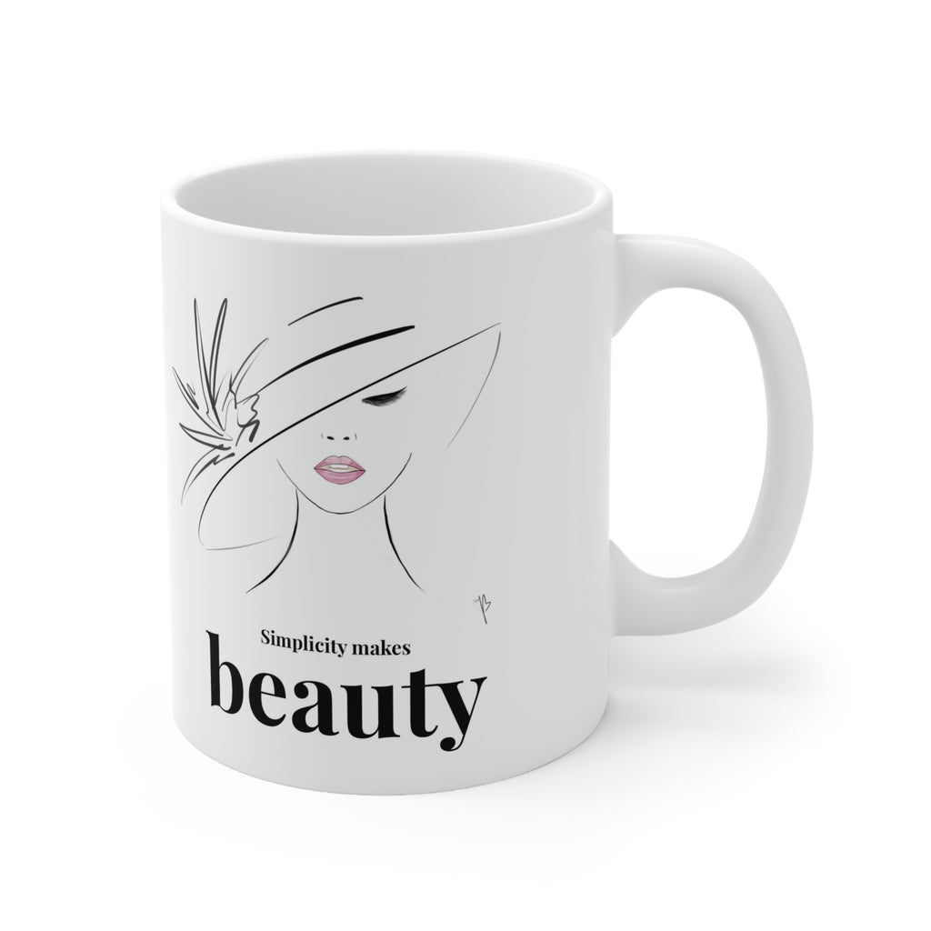 Simplicity makes beauty mug