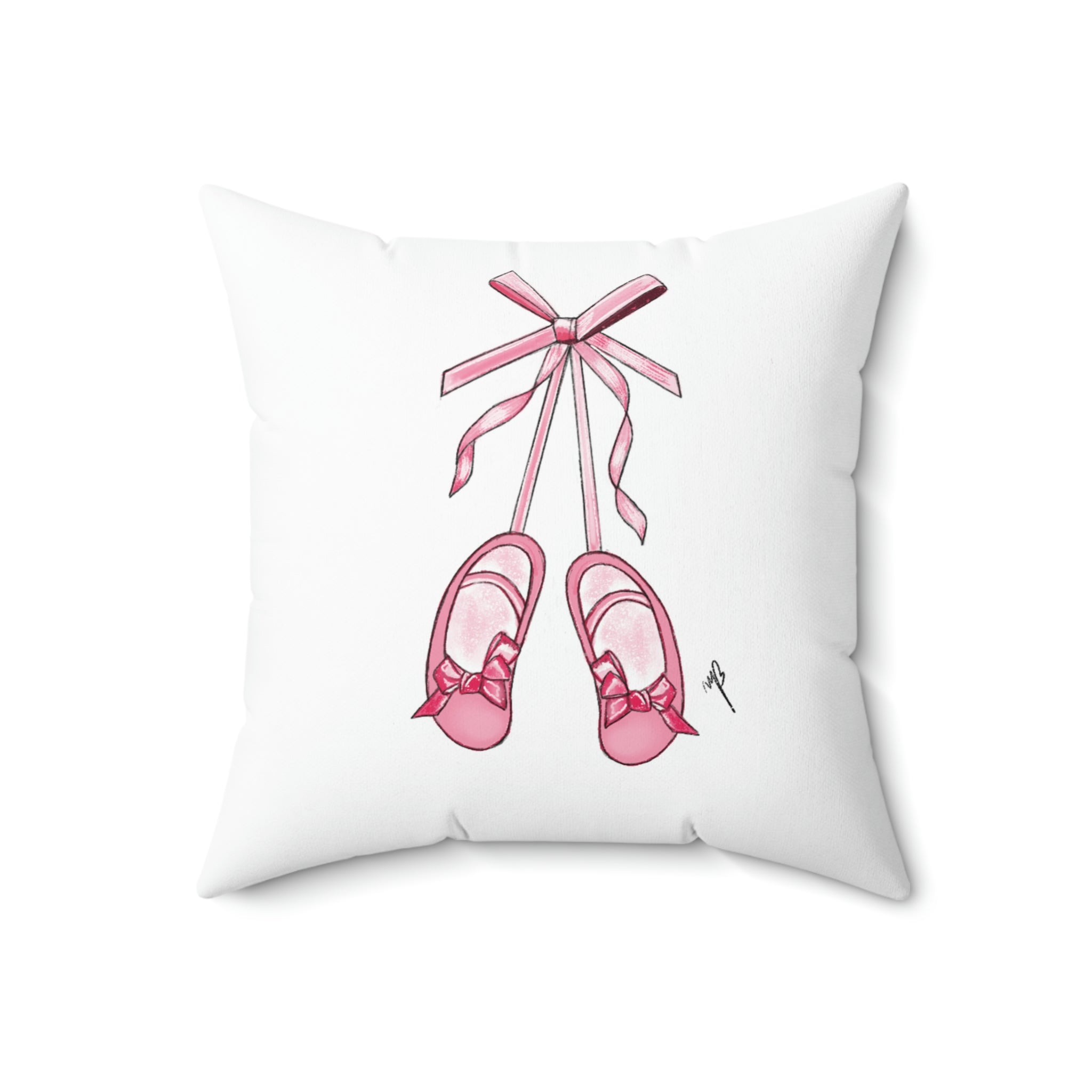 The ballerina shoes pillow