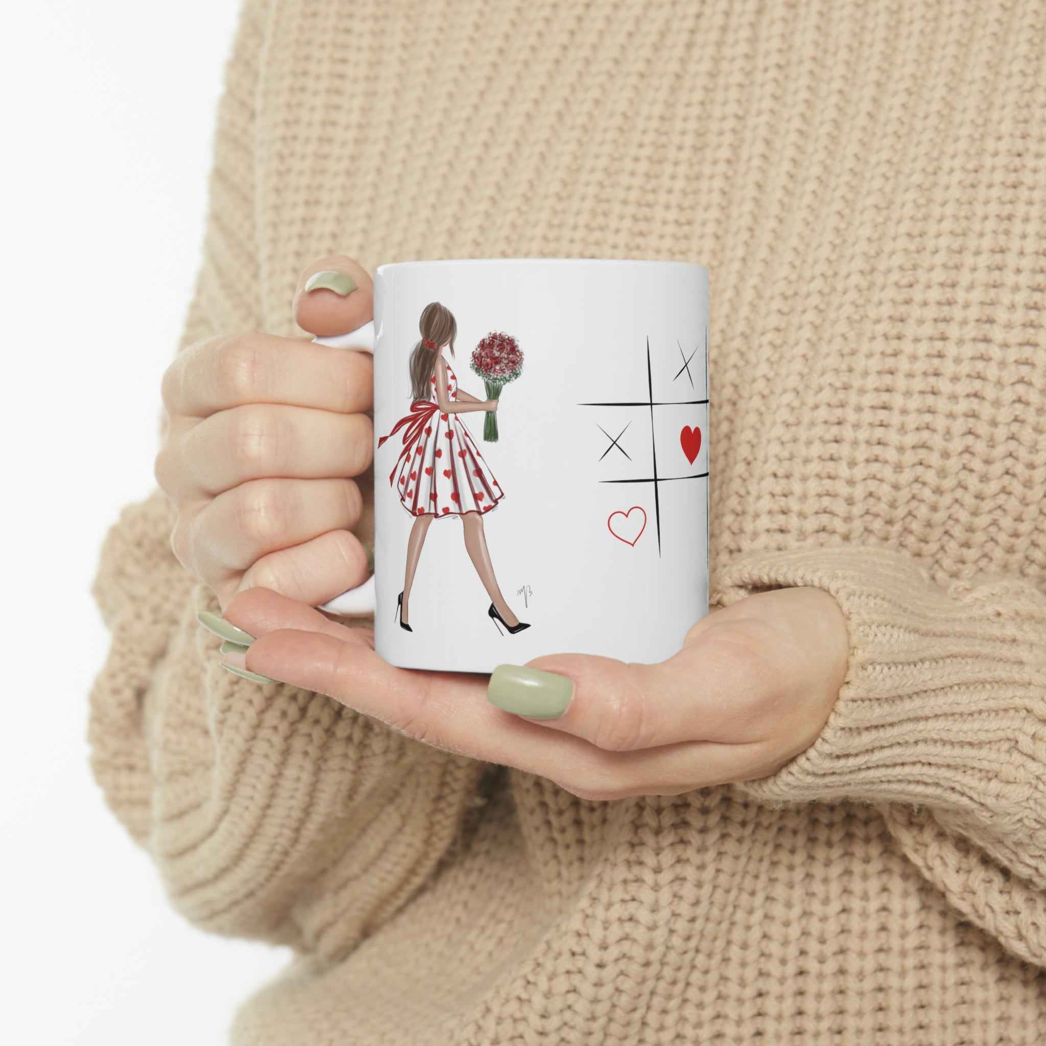 the valentine’s dress mug