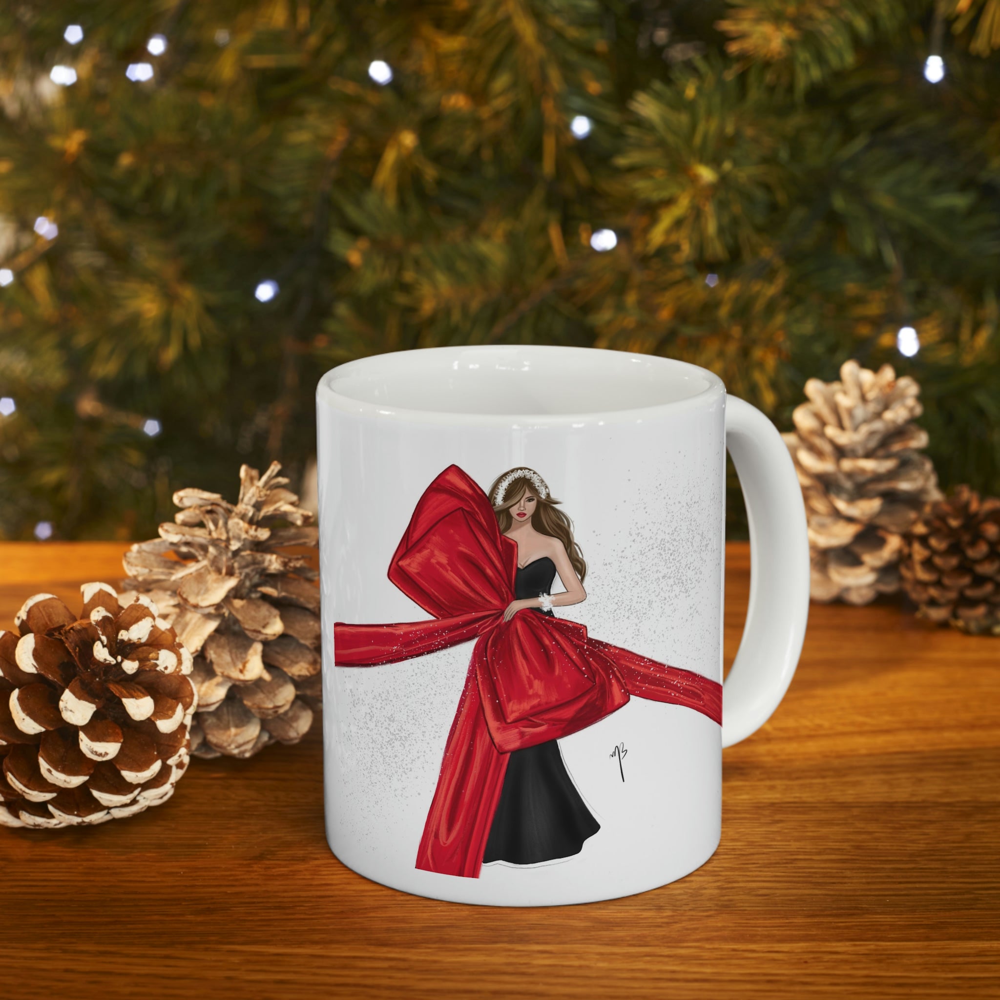 The big red bow mug